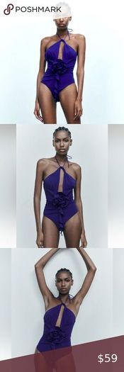 Zara Floral Halter Bodysuit