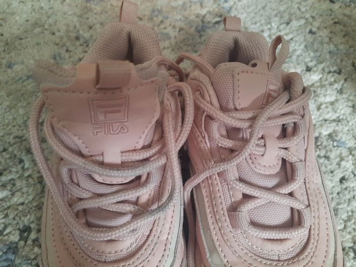 girls pink fila runners