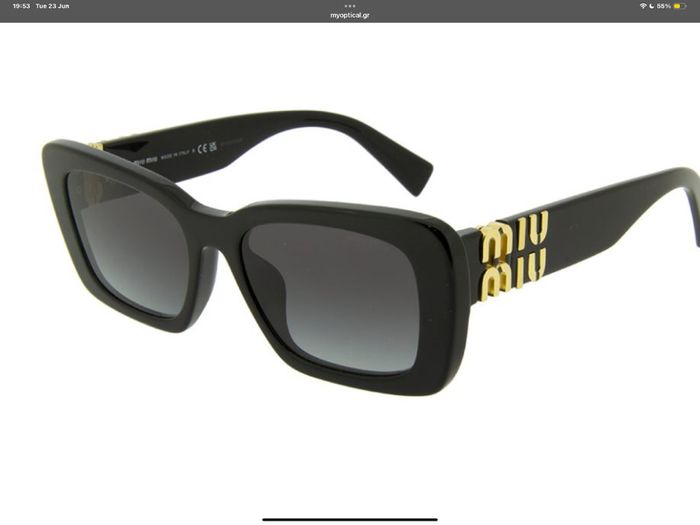 Authentic Miu Miu Black Sunglasses