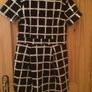 French Connection black paint check dress Image 2