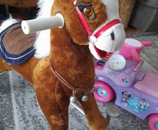 hors  and ride on car
