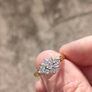 18 Carat Gold cluster diamond/engagement ring Image 8