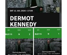 Dermot Kennedy x 2 tickets for Saturday