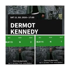 Dermot Kennedy x 2 tickets for Saturday