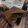 Corner cabinet, painted solid wood; will fit walnut furnitures Image 2