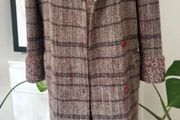 Authentic Valentino Miss V merino wool elegant mid length coat