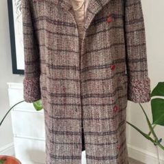 Authentic Valentino Miss V merino wool elegant mid length coat