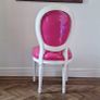 Statement Pink & White Chair Image 2
