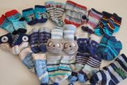 Large bundle of baby socks