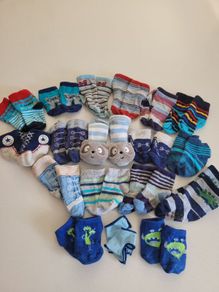 Large bundle of baby socks