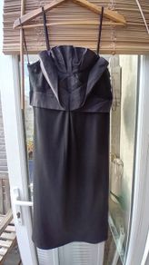 Origami Feature Black Dress