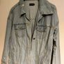 PrettyLittleThing Distressed Denim Jacket Size M Image 2