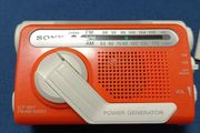 Sony ICF-B01 FM/AM Self Powered Emergency Radio Power Generator Flashlight LED