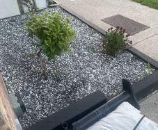 Free stone and railway sleepers