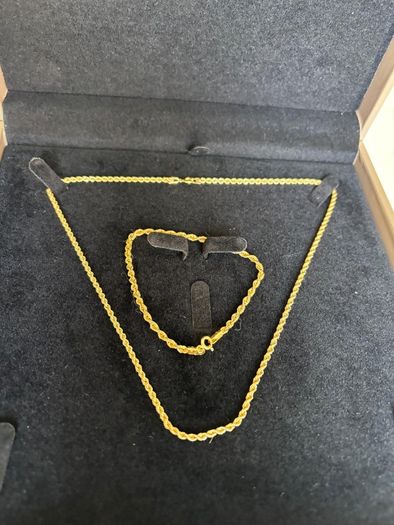9ct gold chain set