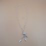 25 Sterling Silver Geometric Flower Pendant Necklace with Leaf Charms Modern Elegant Chain Jewelry Image 10