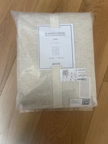H&M beige curtains