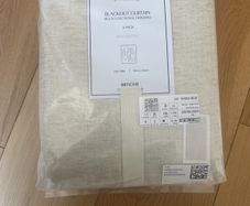 H&M beige curtains