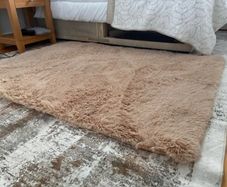 Soft Shaggy Beige Rug