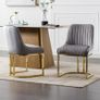 Velvet Dining Chairs Set of 2 (Multiple Colours) Image 4