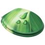 WC Toilet Seats with Lid 2 pcs MDF Green Water Drop Design Image 3