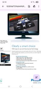 Philips LCD TV, 26", With Digital Crystal Clear. (Works Absolutely Perfectly)