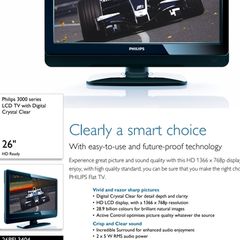Philips LCD TV, 26", With Digital Crystal Clear. (Works Absolutely Perfectly)