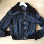River Island cropped Leather jacket size 12 Image 3