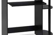 Simplistic Easy Assembly Computer Desk, Study Desk, Writing Desk, Espresso, 80 (W) x 73 (H) x 40 (D) cm