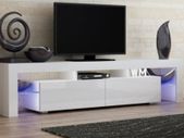 80 inch White LED TV Stand Modern TV Cabinet