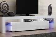 80 inch White LED TV Stand Modern TV Cabinet