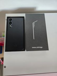Samsung S25 Edge Jetblack 256GB Grade A 10 Battery Cycles Boxed Samsung Warranty
