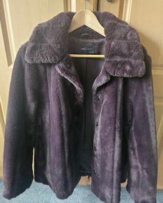 M&S Collection Faux Fur Winter Coat size 10