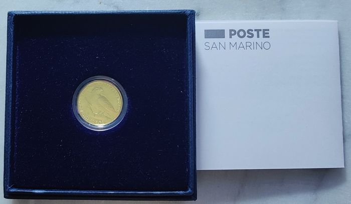 San Marino 10 Euro Gold (.9999) Brilliant Uncirculated Coin 2025 - Falco Pellegrino