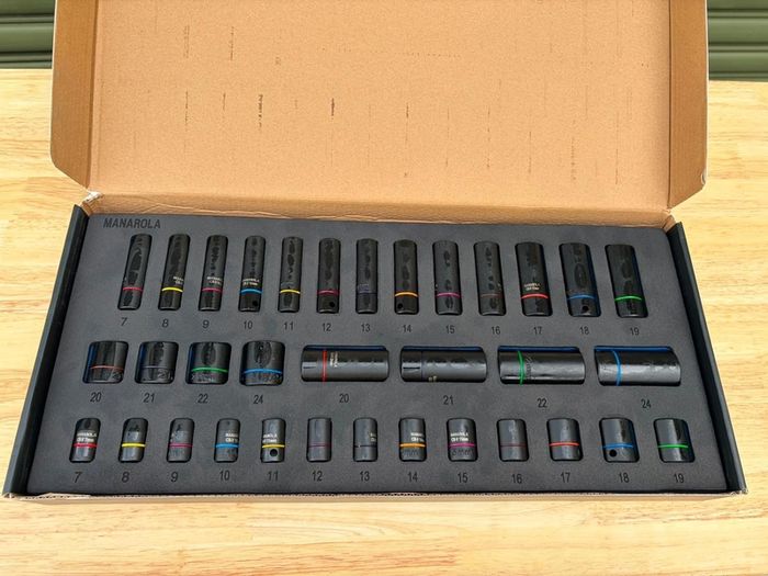 Manarola Professional 34pc Impact Socket Set