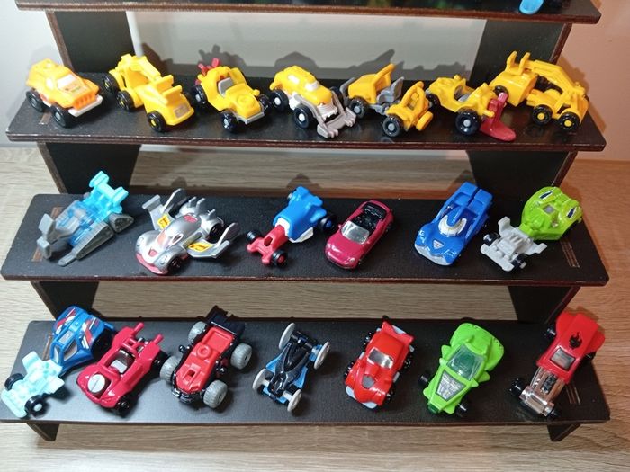 Collection of Kinder vehicles including cars, construction, transport etc excellent condition