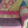 3 seater patchwork couch Image 2