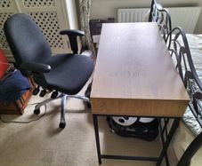 Computer desk and chair