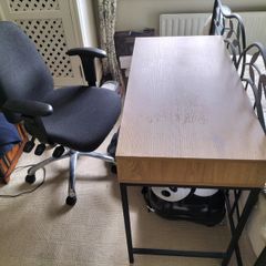 Computer desk and chair