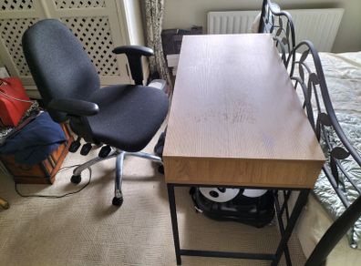 Computer desk and chair