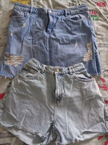 Denim Shorts & Skirt Good Condition