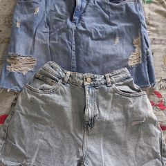 Denim Shorts & Skirt Good Condition