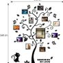 3D Tree Wall Sticker with Photo Frame, Family Tree Wall Decal, DIY Photo Tree Wall Sticker, Wall Stickers 3D Tree Photo for Living Room Bedroom Kindergarten Restaurant Home Decor(160 132cm) Image 2