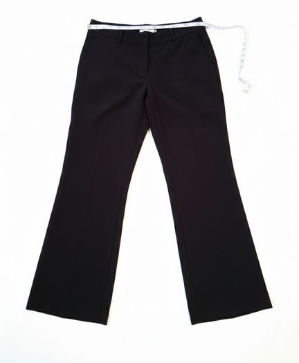 Brown Wide Leg Trousers Size 42 Smart Office Elegant