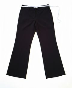 Brown Wide Leg Trousers Size 42 Smart Office Elegant