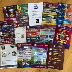 14 Galway GAA Programmes & Team Sheets