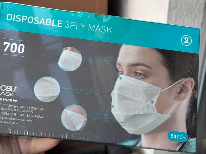Disposable 3Ply Face Masks - 50pcs