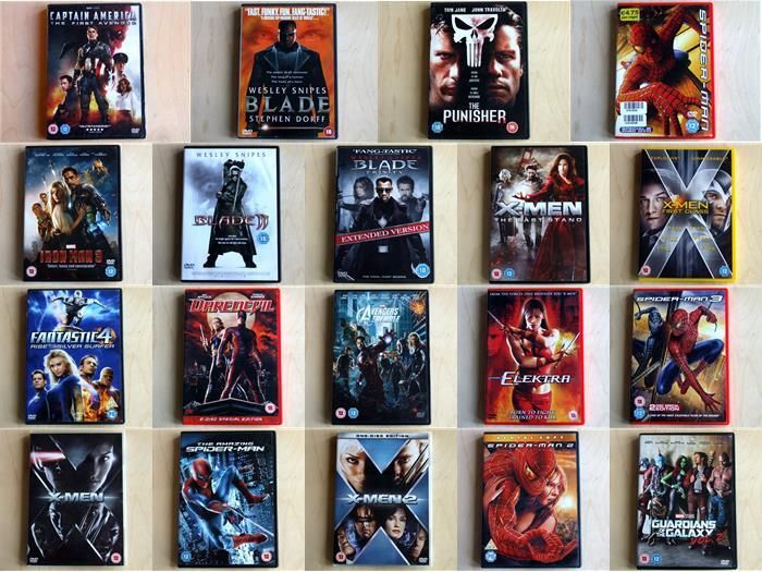 Marvel Comics movies (DVD)