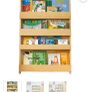 Tidy Books bookshelf solid beech forward facing book display Image 3