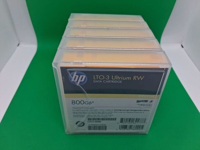 Postage - Lot of 5 X HP LTO3 Ultrium RW C7973A 800GB Data Cartridge.